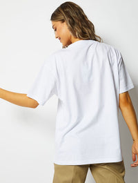 Boy Bye Oversized T-Shirt in White Tops & T-Shirts Skinnydip London