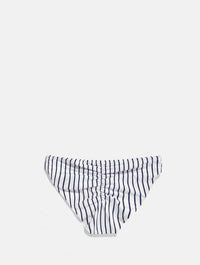 Cannes Navy Stripe Bikini Bottoms Swimsuits Swim Society