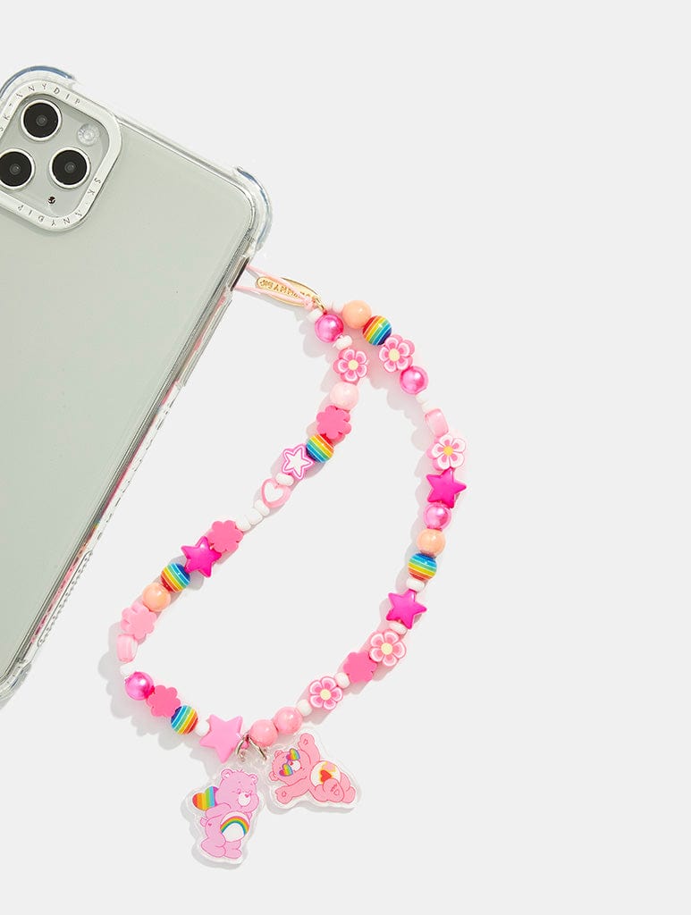 Care Bears x Skinnydip Pink Beaded Phone Strap Phone Grips Skinnydip London