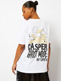 Casper x Skinnydip White T-Shirt Tops & T-Shirts Skinnydip London