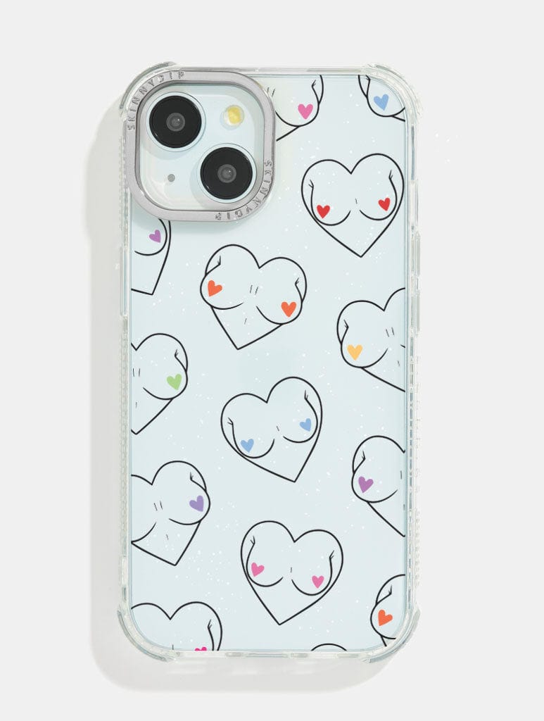 Charlotte Willcox x Skinnydip Boob Hearts Shock iPhone Case Phone Cases Skinnydip London