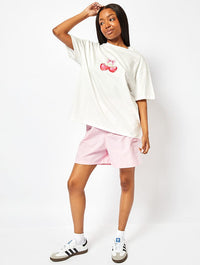 Cherish Me T-Shirt In White Tops & T-Shirts Skinnydip London