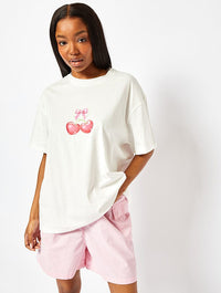 Cherish Me T-Shirt In White Tops & T-Shirts Skinnydip London