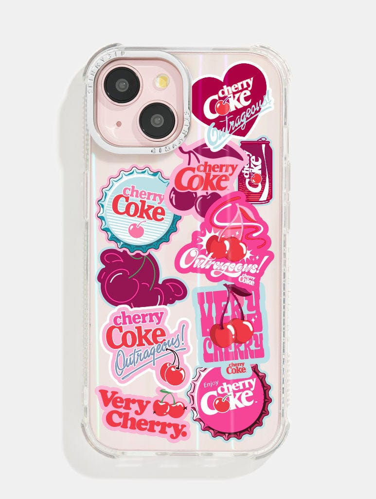 Cherry Coke Sticker Shock iPhone Case Phone Cases Skinnydip London