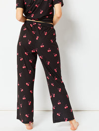 Cherry Print T-Shirt and Trouser Pyjama Set Lingerie & Nightwear Skinnydip London