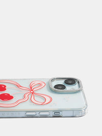 Cherry Ribbon Bow Shock iPhone Case Phone Cases Skinnydip London