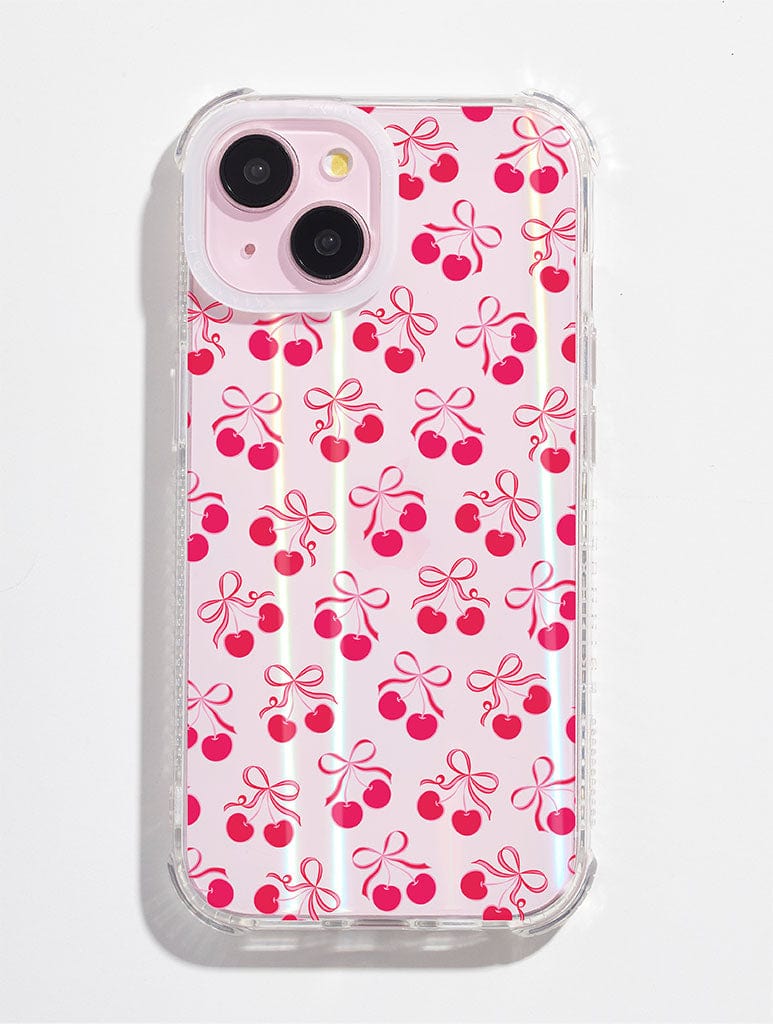 Cherry Ribbons Shock iPhone Case Phone Cases Skinnydip London