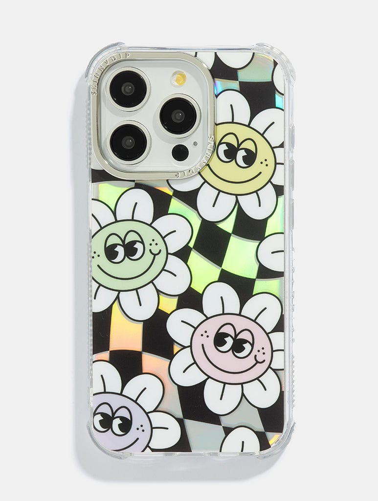 Chill Daisy Check Shock iPhone Case Phone Cases Skinnydip London