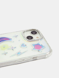 Chrome Print Celestial iPhone Shock Case Phone Cases Skinnydip London