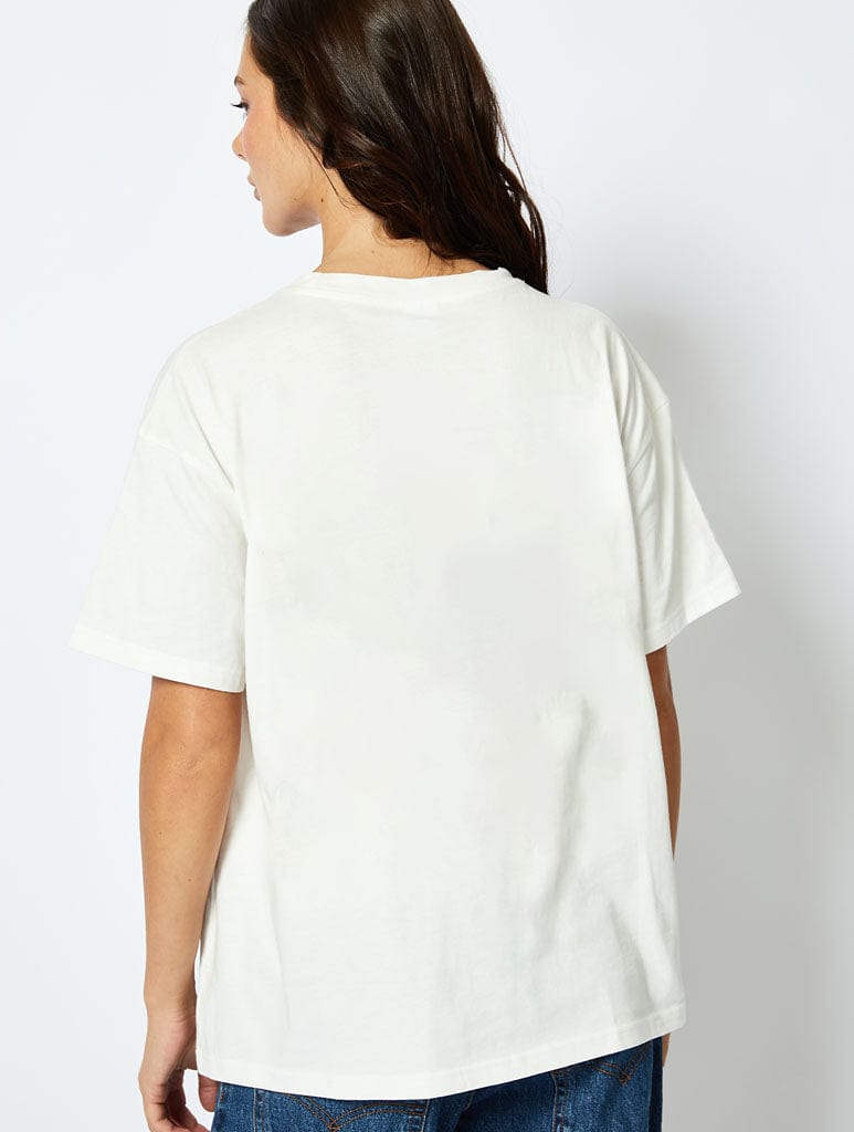 Ciao Amigo T-Shirt In Ecru Tops & T-Shirts Skinnydip London