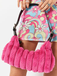 Cire Pink Fluff Shoulder Bag Bags Skinnydip London