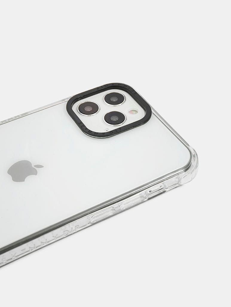 Clear Shock case with Black Camera Hole Phone Cases Skinnydip London