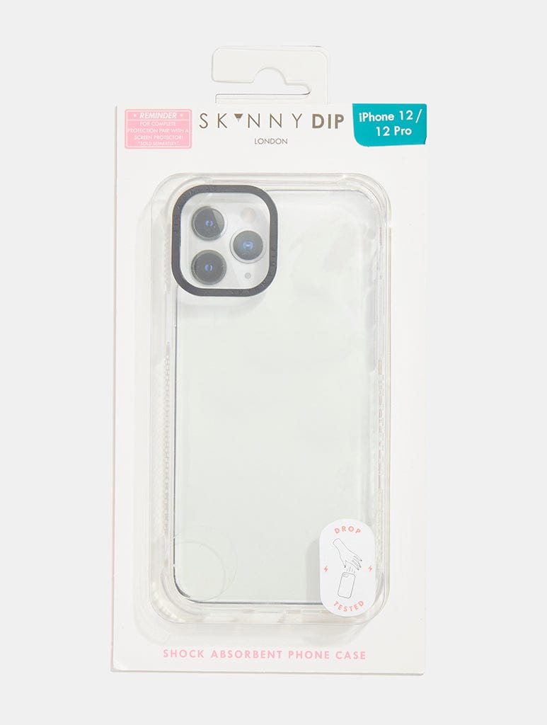 Clear Shock case with Black Camera Hole Phone Cases Skinnydip London