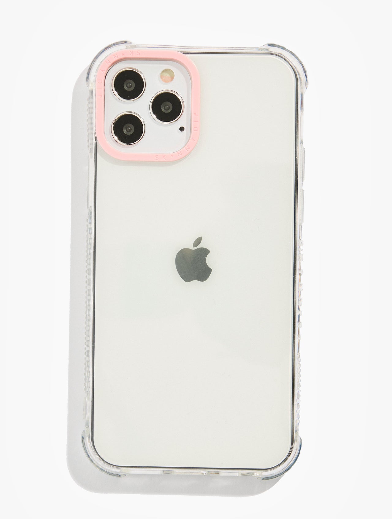 Clear Shock Case With Pink Camera Hole Phone Cases Skinnydip London