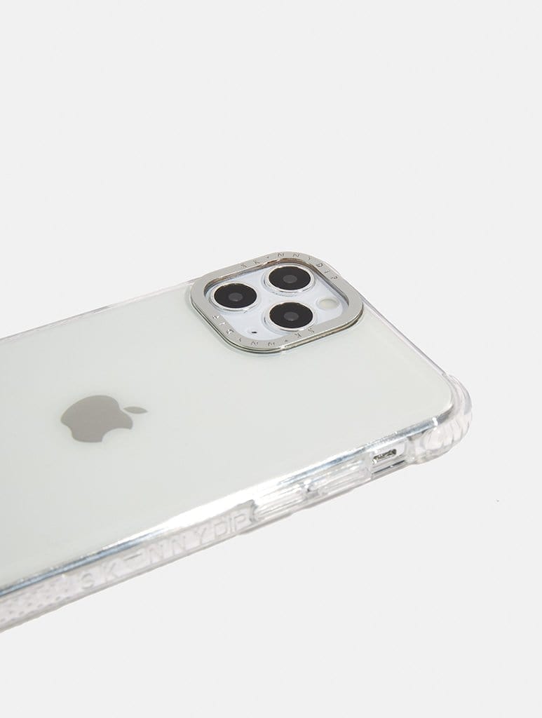 Clear Shock Case With Silver Camera Hole Phone Cases Skinnydip London