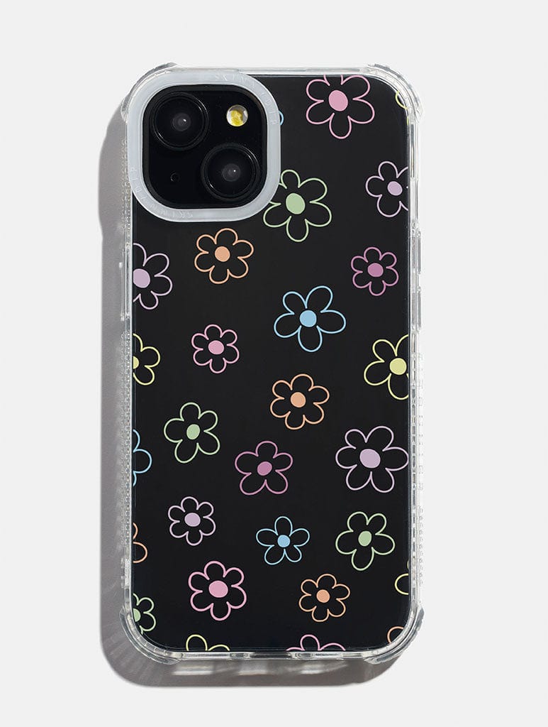 Colourful Flower Outline Shock iPhone Case Phone Cases Skinnydip London