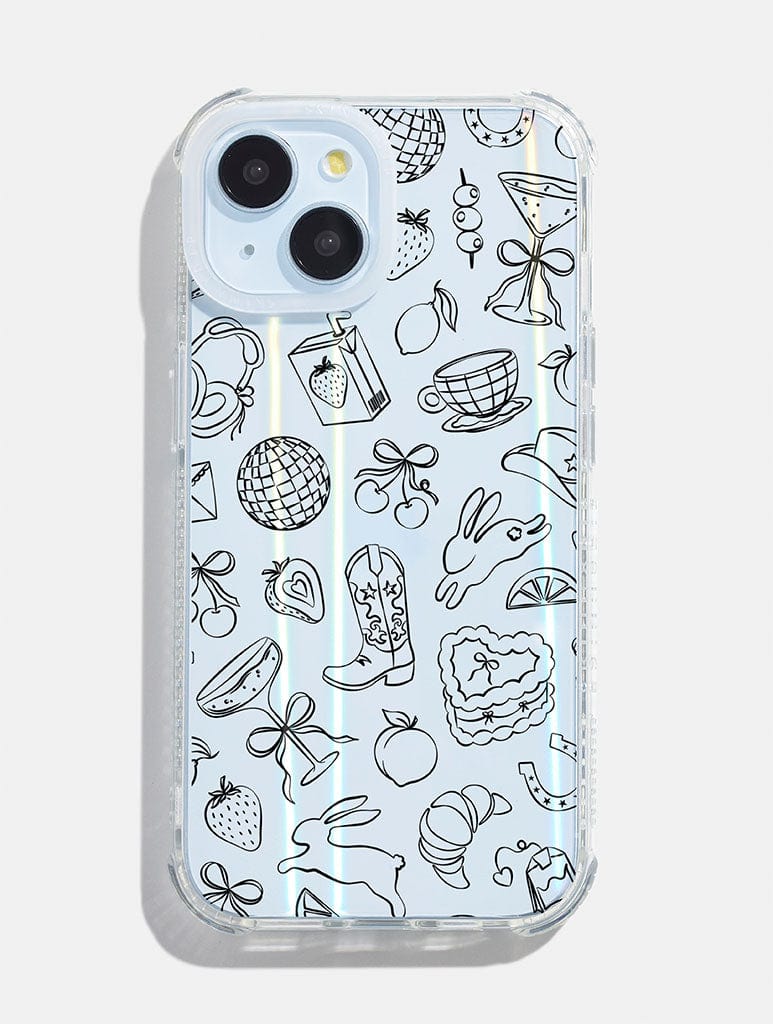 Coquette Doodle Shock iPhone Case Phone Cases Skinnydip London