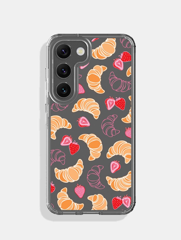 Croissants & Strawberries Android Case Phone Cases Skinnydip London