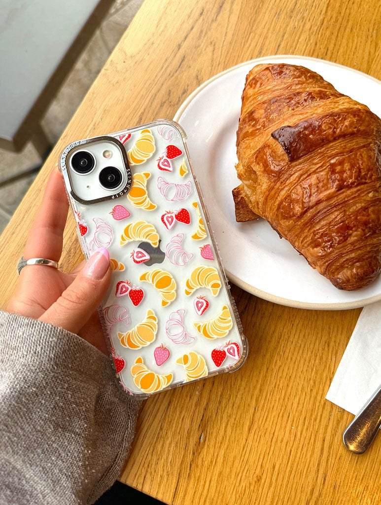 Croissants Strawberries Shock iPhone Case