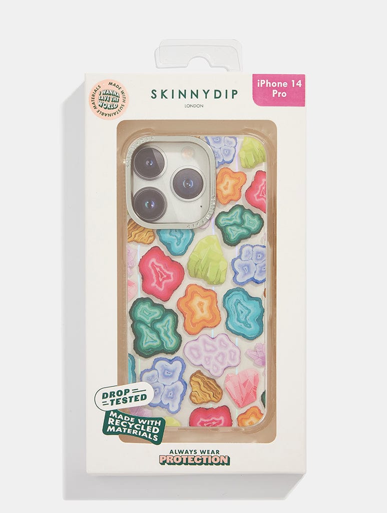 Crystal Print Shock iPhone Case iPhone 14 Skinnydip London