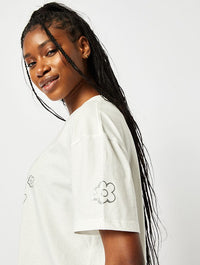 Delusional Oversized T-Shirt in Ecru Tops & T-Shirts Skinnydip London