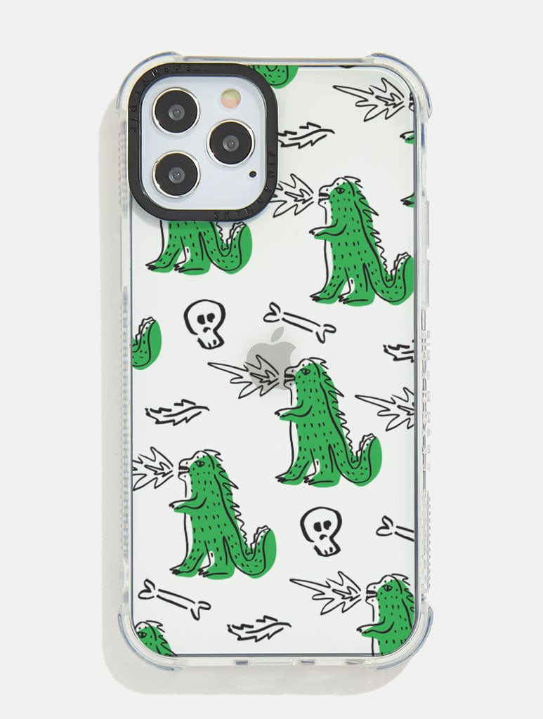 Dino Doodle Shock iPhone Case Phone Cases Skinnydip London