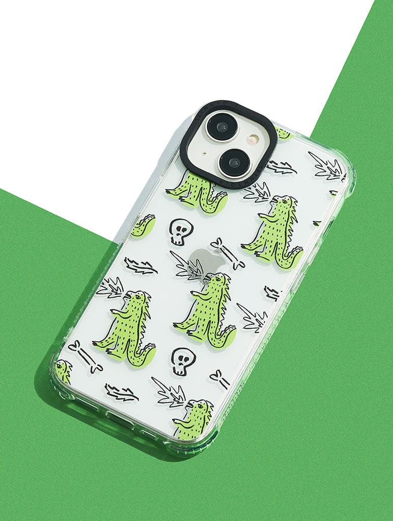 Dino Doodle Shock iPhone Case Phone Cases Skinnydip London