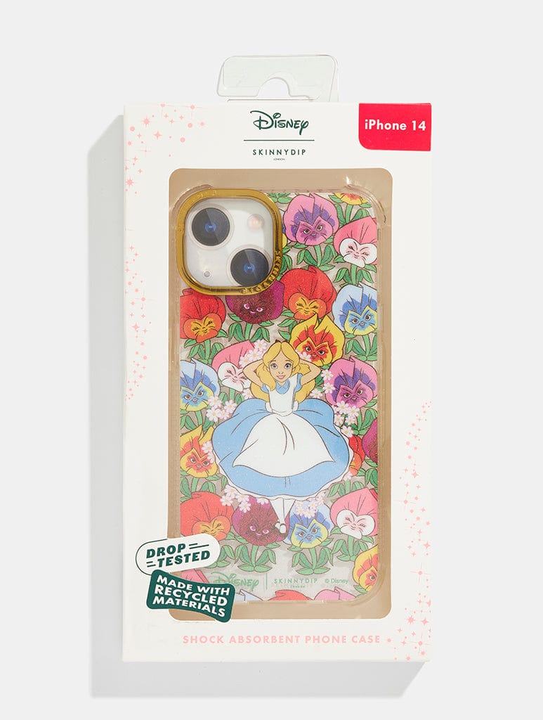 Disney Alice in Wonderland Flowerbed Shock iPhone Case Phone Cases Skinnydip London