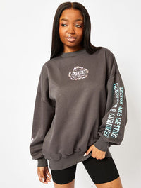 Disney Alice In Wonderland Grey Sweatshirt Hoodies & Sweatshirts Skinnydip London