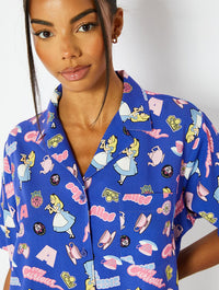 Disney Alice In Wonderland Printed Shirt Tops & T-Shirts Skinnydip London