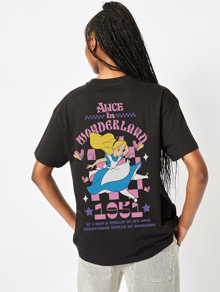 Disney Alice in Wonderland T-Shirt in Black | Shop Disney Clothing ...