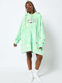 Disney Aliens Blanket Hoodie in Green Lingerie & Nightwear Skinnydip London