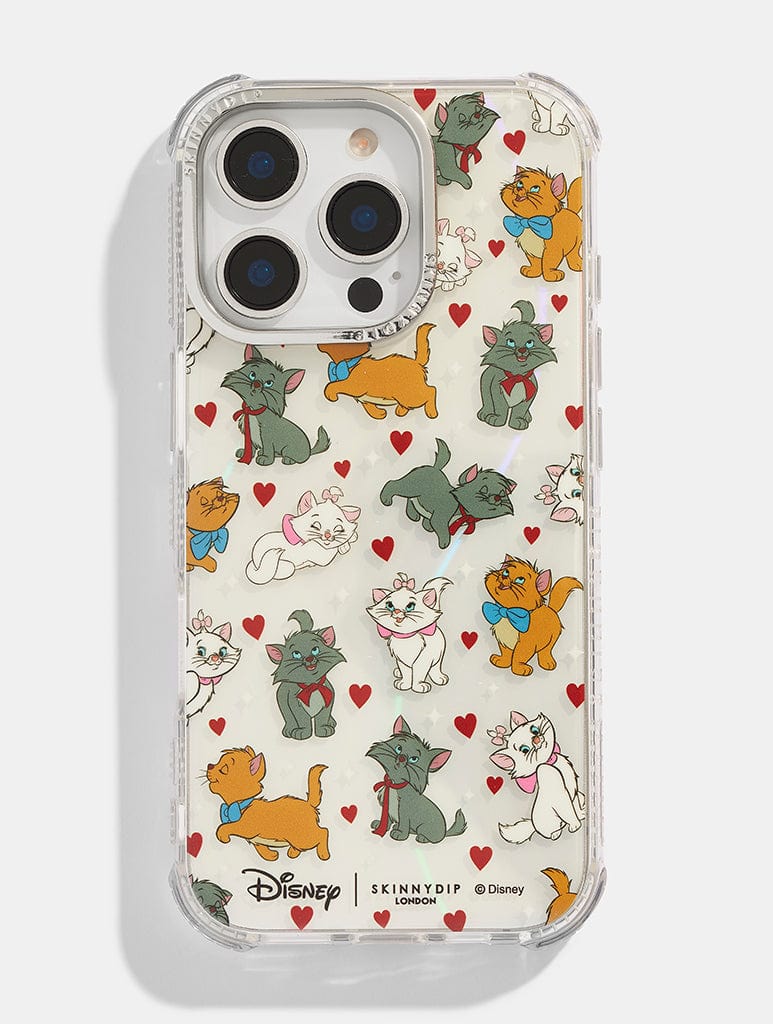 Disney Aristocats Ditsy Heart Shock iPhone Case Phone Cases Skinnydip London