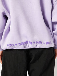 Disney Aristocats Oversized Sweatshirt in Purple Hoodies & Sweatshirts Skinnydip London