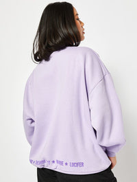 Disney Aristocats Oversized Sweatshirt in Purple Hoodies & Sweatshirts Skinnydip London