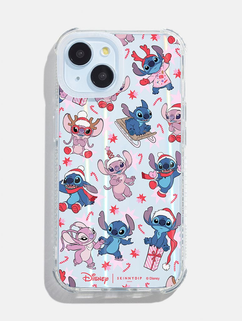 Disney Christmas Stitch & Angel Shock iPhone Case Phone Cases Skinnydip London