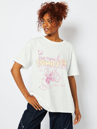 Disney Donald Duck Comic T-Shirt in Ecru Tops & T-Shirts Skinnydip London