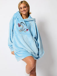 Disney Eeyore Blanket Hoodie in Blue Lingerie & Nightwear Skinnydip London