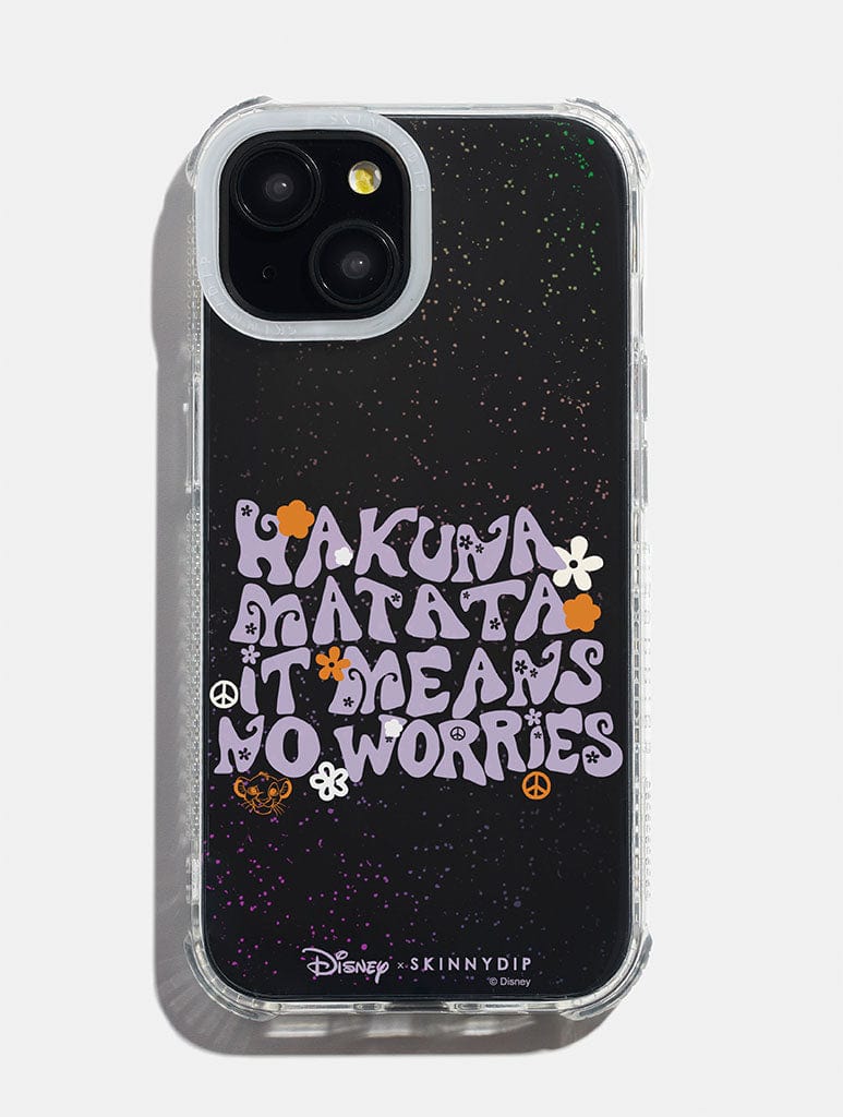 Disney Hakuna Matata Glitter Shock iPhone Case Phone Cases Skinnydip London