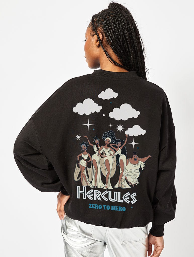 Disney Hercules Muses Sweatshirt in Black Hoodies & Sweatshirts Skinnydip London