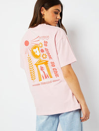 Disney Hercules So Greek So Chic T-Shirt in Pink Tops & T-Shirts Skinnydip London