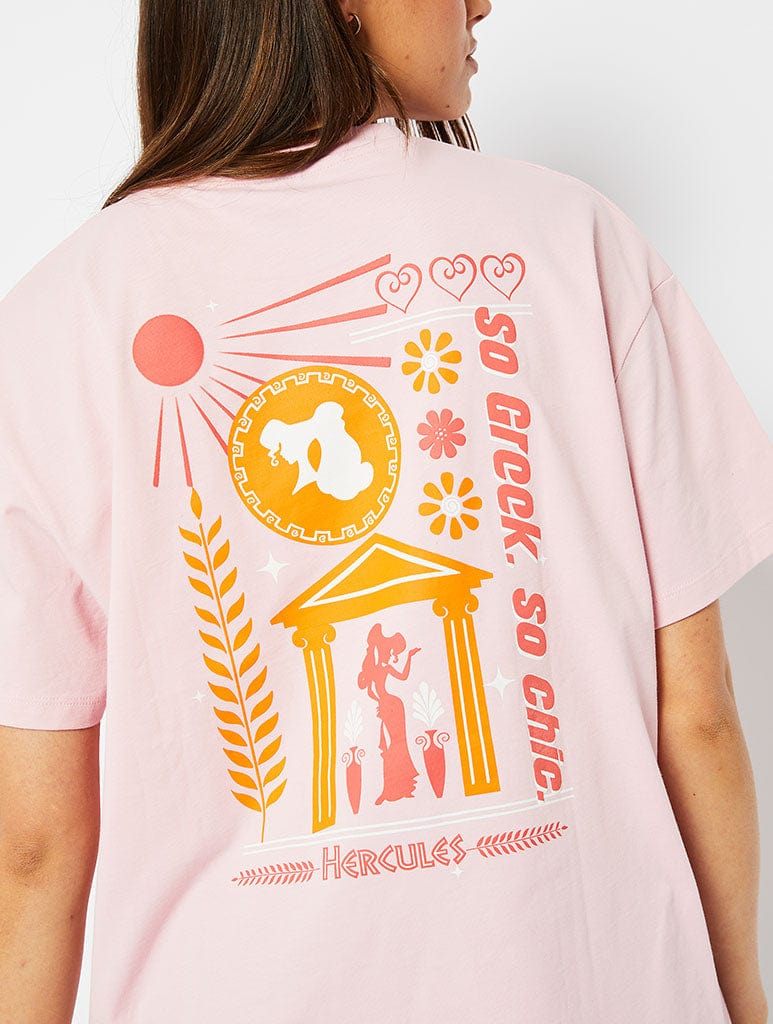 Disney Hercules So Greek So Chic T-Shirt in Pink