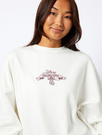 Disney Living In A Daydream Sweatshirt in Ecru Hoodies & Sweatshirts Skinnydip London