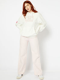 Disney Marie Meow Or Never Ecru Hoodie Hoodies & Sweatshirts Skinnydip London