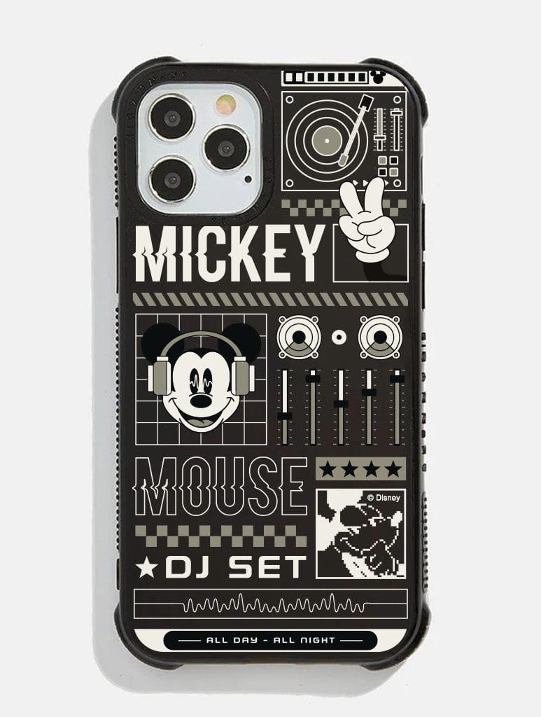 Disney Mickey Mouse DJ Black Shock iPhone Case Phone Cases Skinnydip London