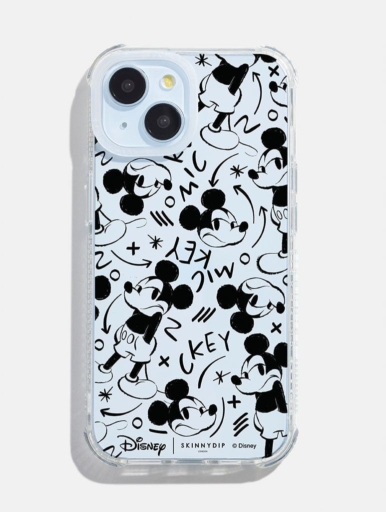 Disney Mickey Mouse Doodle Shock iPhone Case Phone Cases Skinnydip London