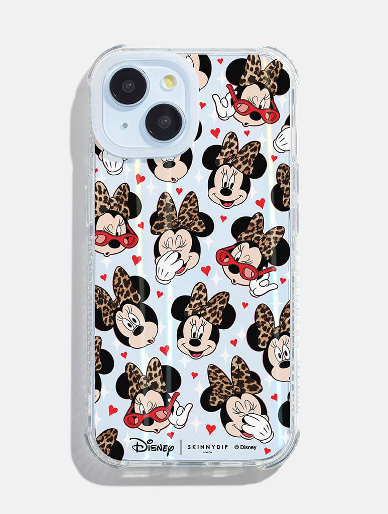 Disney Minnie Leopard Print Shock iPhone Case Phone Cases Skinnydip London