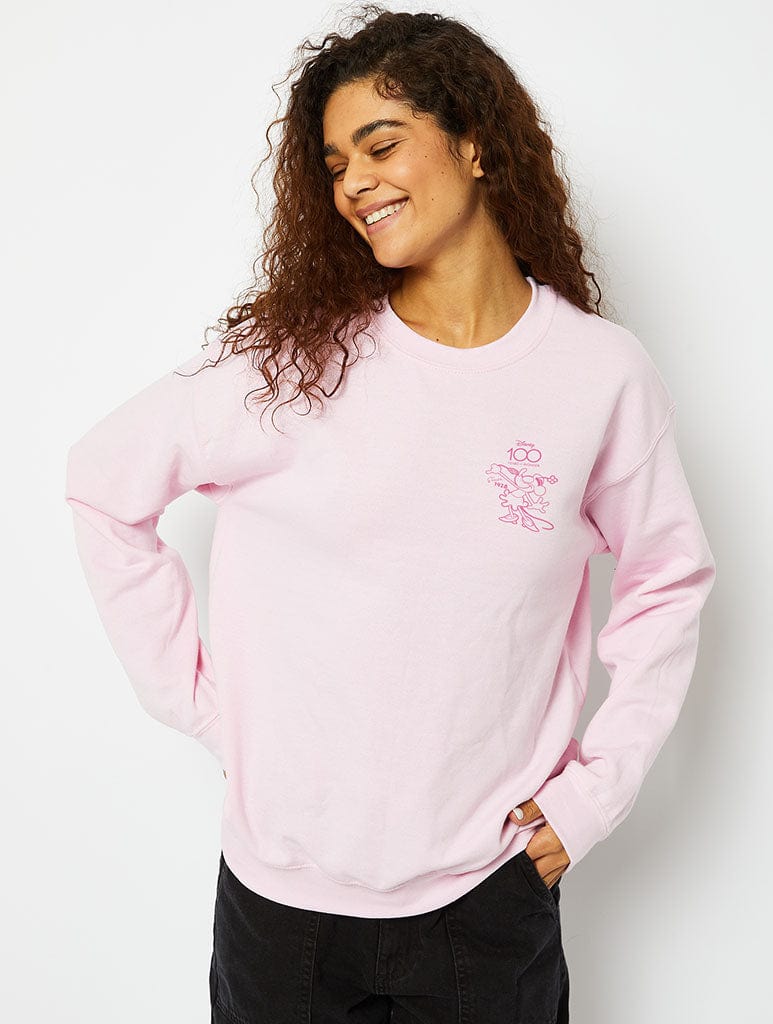 Disney Minnie Mouse Vintage Sweatshirt in Pink | Shop Disney Classic ...