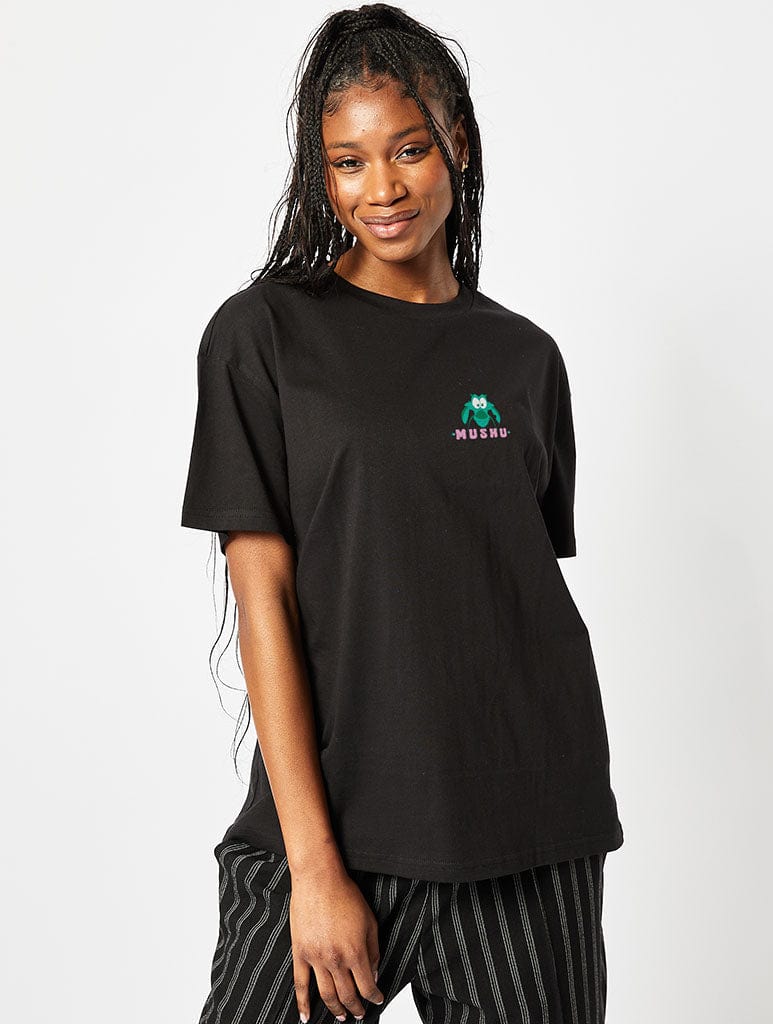 Disney Mushu T-Shirt in Black Tops & T-Shirts Skinnydip London