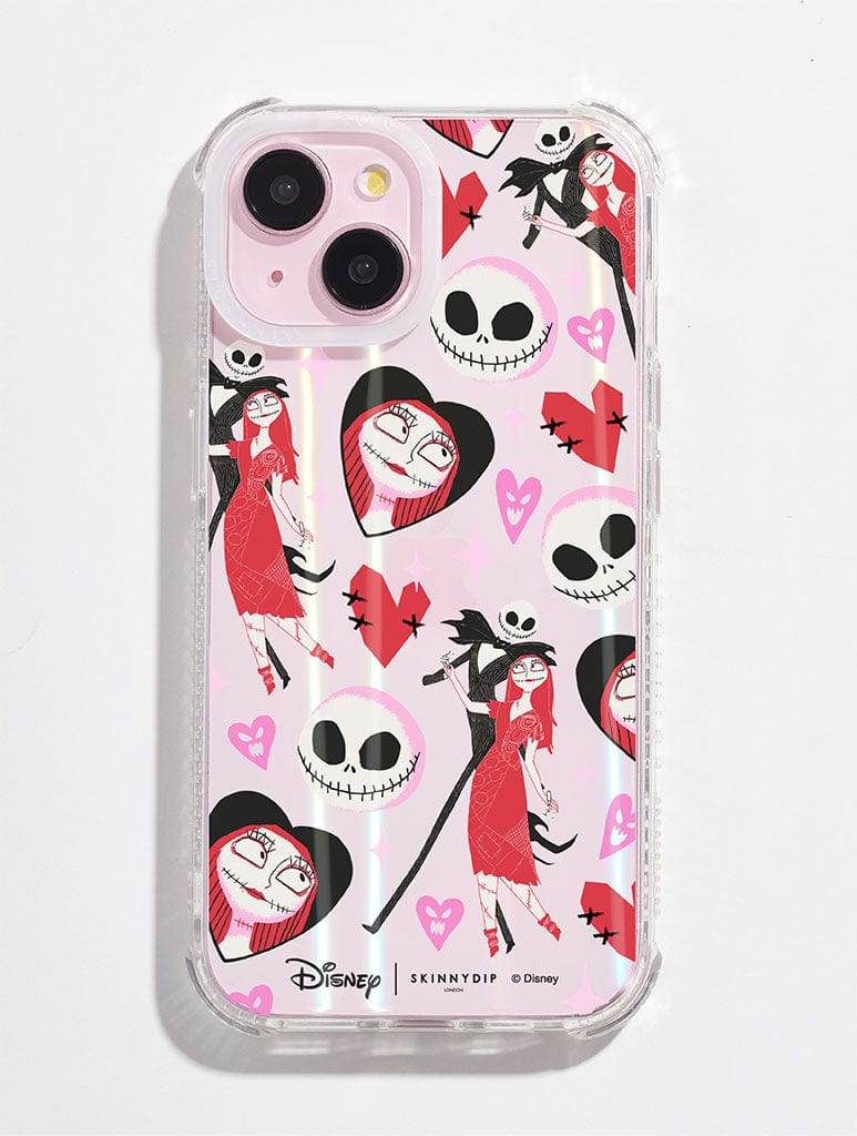 Disney Nightmare Before Christmas Jack & Sally in Love Sticker Shock iPhone Case Phone Cases Skinnydip London